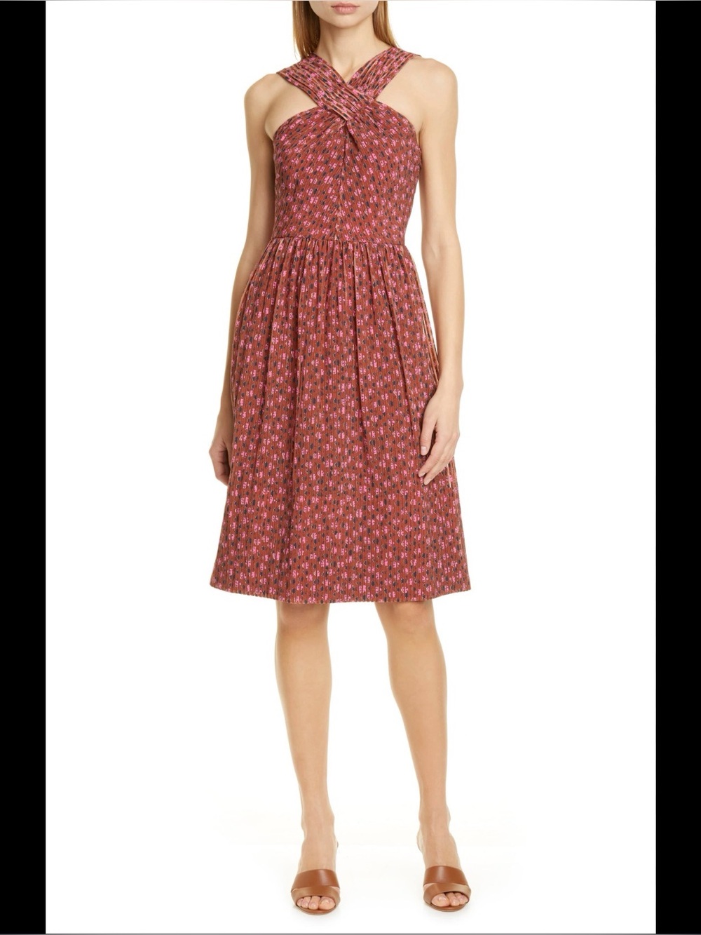 Kate Spade Womens Floradoodle Halter Dress Size 8